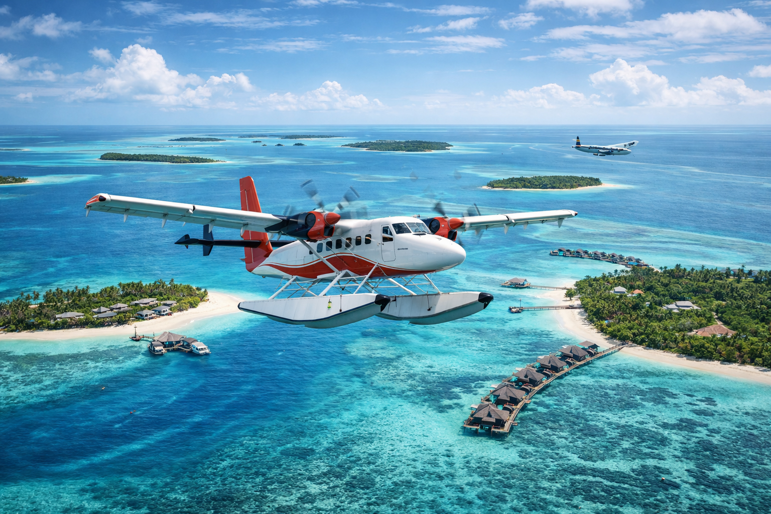 Discover the Maldives by seaplane
